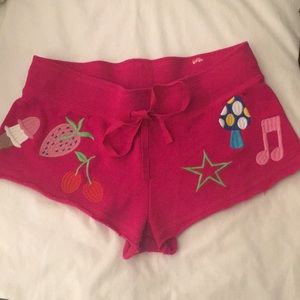 Victoria’s Secret PINK embroidered pink shorts